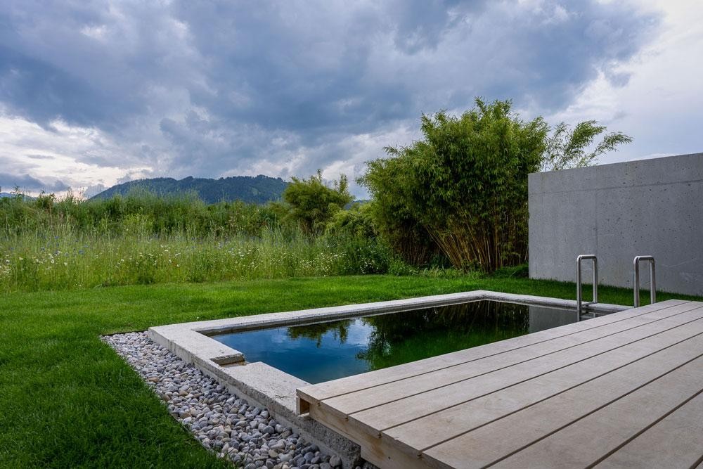 Privé Biotop Living Pool in Hotel Bergeblick bij elke lodge