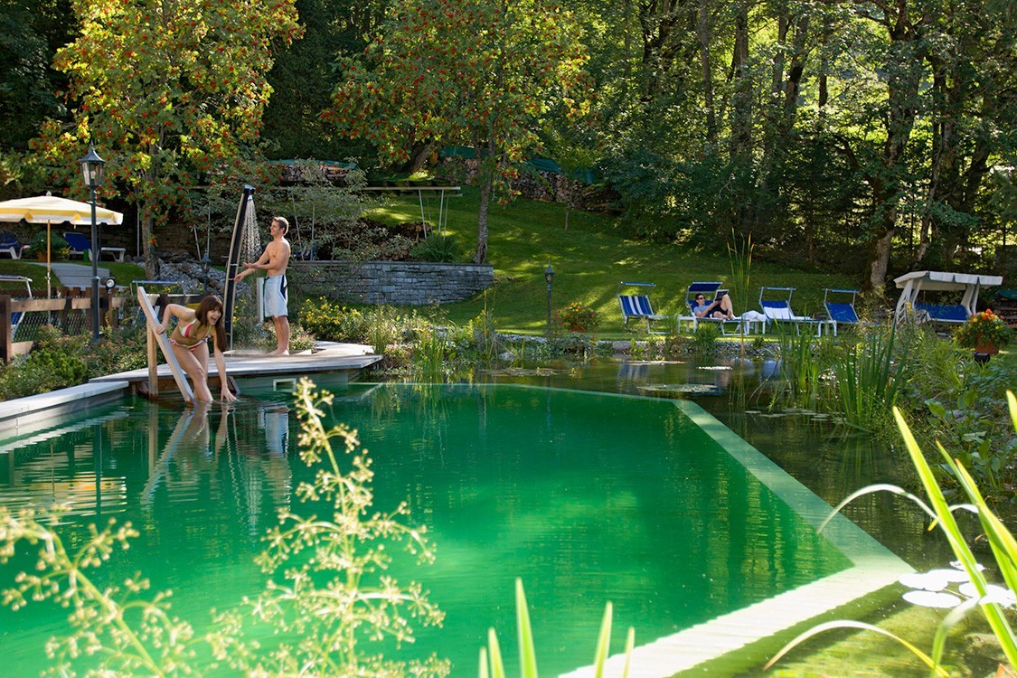 natural pool for five star hotel in Switzerland