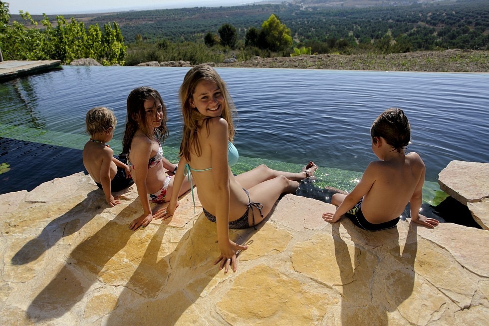 natural pool in Israel with endless view