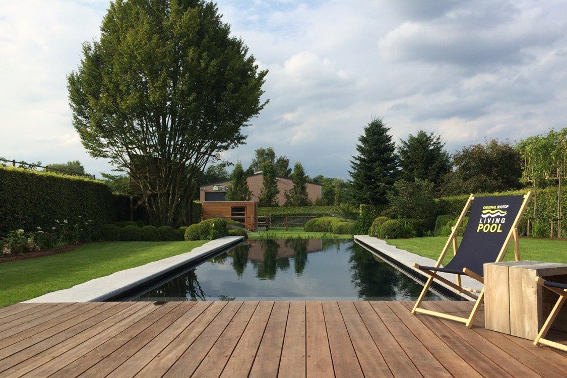 Bio Pool in Belgium with atmospheric ambiance